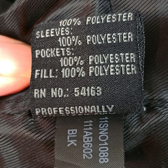 Guess Women's (M) Black Wool Blend Double Breasted Quilt Lined Mid-Length Coat - Picture 10 of 10